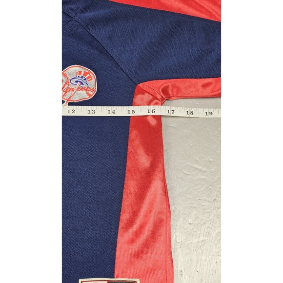 MLB New York Yankees Baseball Jersey Boys‎ Large (7) Blue Vintage Double Sided - Picture 4 of 9